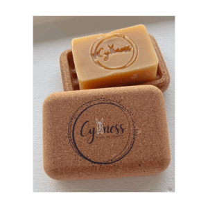Porte-savon Cyaness en liège naturel, écrin de voyage compact pour savon solide