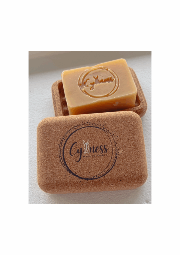 Porte-savon Cyaness en liège naturel, écrin de voyage compact pour savon solide