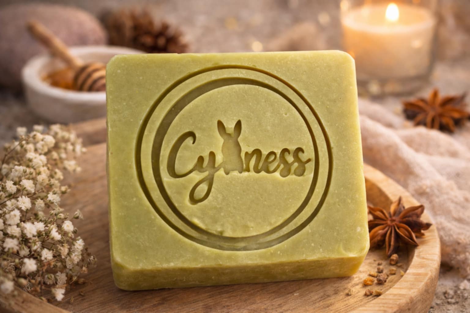 Savon douce ALEP- Bio Surgras 8% - 40% Huile de Laurier 150g- parfum jasmin frangipagnier