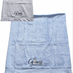 Drap de douche Cyaness 100 % coton 360 g/m² taille 70x140 cm