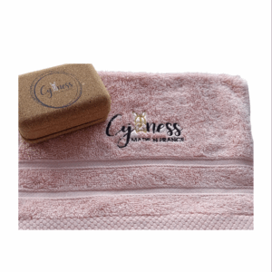 Serviette invité Cyaness 100 % coton 500 g/m² taille 30x50 cm