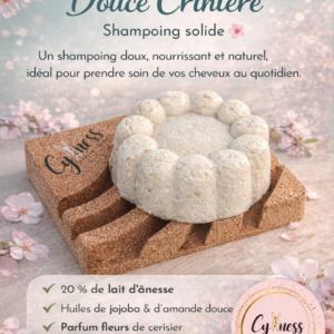 Shampooing solide au lait d’ânesse fleurs de cerisier 90g