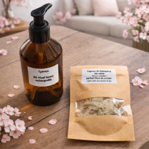 KIT RITUEL LAVANT ET CES COPEAUX DE SHAMPOING AU LAIT D'ANESSE