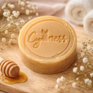 Savon Douce Chèvre 40 % Lait de Chèvre – Huiles de Lin & Jojoba, Parfum Lait d’Avoine et Miel