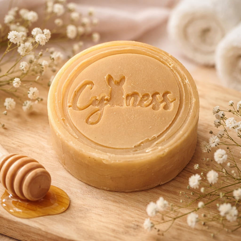 Savon Douce Chèvre 40 % Lait de Chèvre – Huiles de Lin & Jojoba, Parfum Lait d’Avoine et Miel