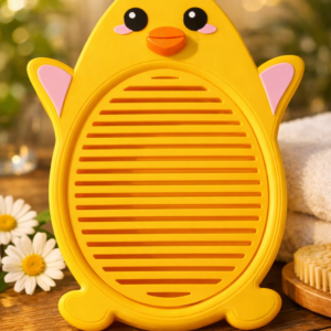 Porte-savon écologique poussin 20x11 cm en fécule de maïs – Accessoire zéro déchet salle de bain | Cyaness